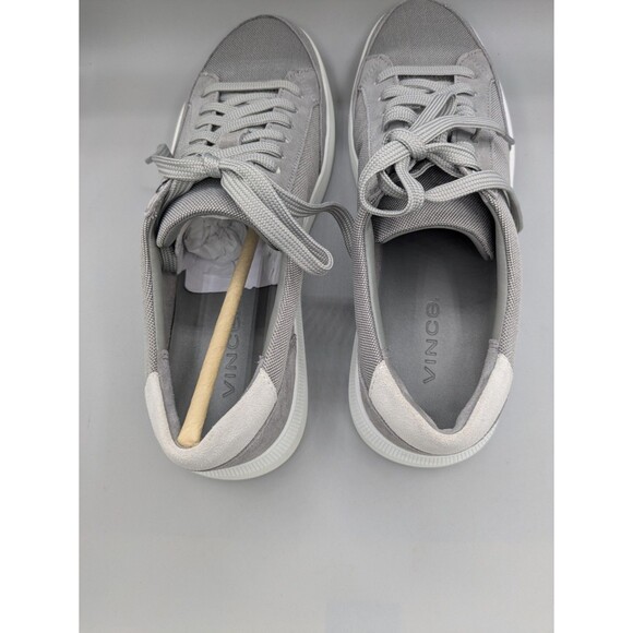 Vince Dawson Men\'s Canvas-Suede Gray Low-Top Sneakers Size7 M main image 4